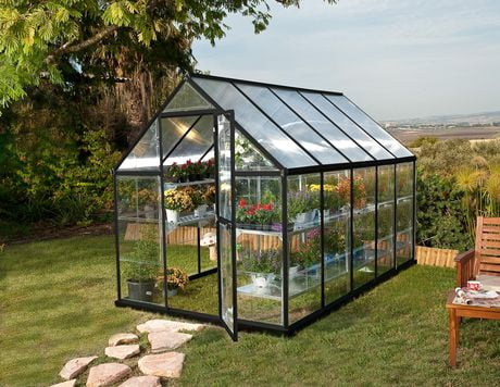 Palram Hybrid 6 ft. x 10 ft. Greenhouse - Grey | Walmart Canada