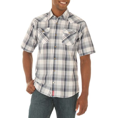 Wrangler Men's Short Sleeve Western Shirt | Walmart Canada