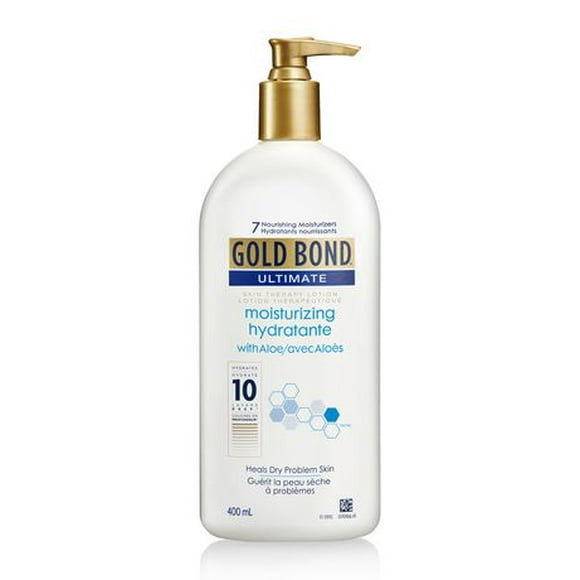 Gold Bond Ultimate Moisturizing Skin Therapy Lotion - 400ml Pump Bottle - Healing for Extremely Dry and Rough Skin - Suitable for Women and Men - Soothing and Hydrating Aloe