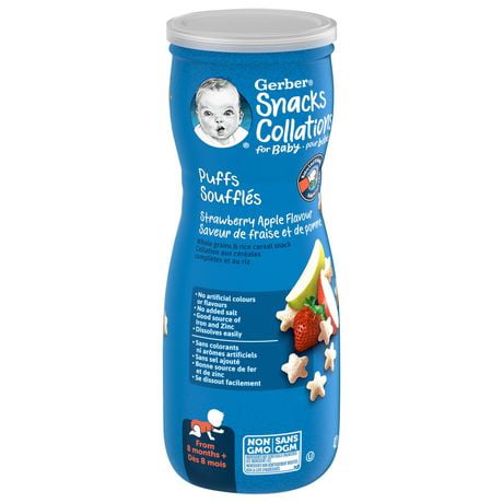 GERBER PUFFS, Strawberry Apple, Baby Snacks | Walmart Canada