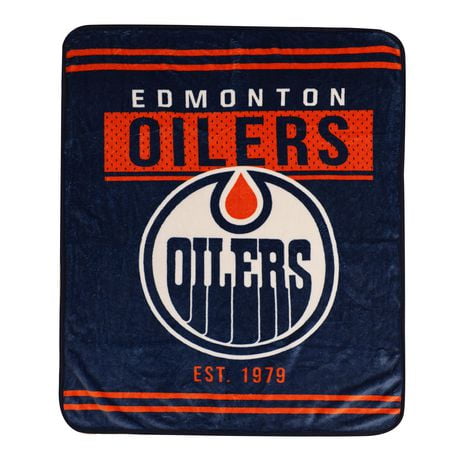 Plaid numérique NHL Edmonton Oilers, 40 x 50 po