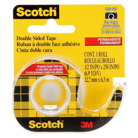 Scotch® Double Sided Tape 136-NA, 1 Roll Per Pack