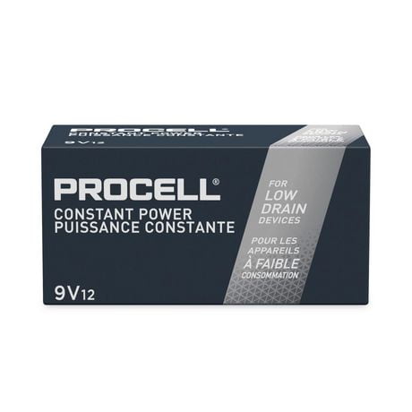 Procell Piles Alcalines Intense Power 9V, 1.5v, (Paquet de 12)
