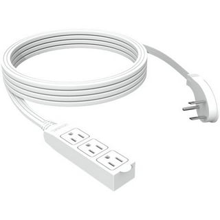 NOMA 14-ft 9-in 16/2 Indoor Extension Cord, Light-Duty, 3 Outlets, White