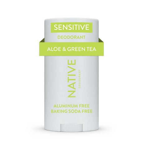 Native – Désodorisant sans aluminium, Aloès et thé vert, pour peau sensible 75 g