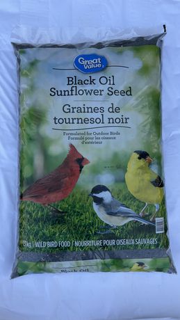 Graines de tournesol noir pour oiseaux sauvages, 4 kg