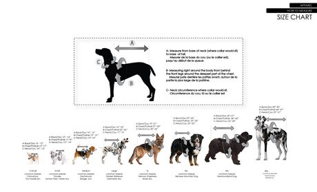 large dog breed size chart