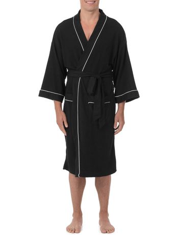 Fruit of the Loom Beyondsoft Waffle Robe - Black | Walmart Canada