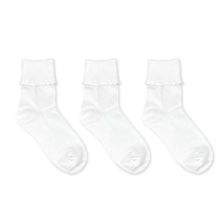 Secret® Cuff Socks 3pk, Sizes 6-10