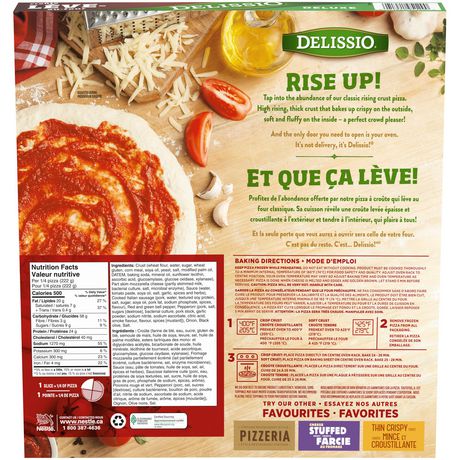 DELISSIO® Rising Crust Pizza Deluxe | Walmart Canada