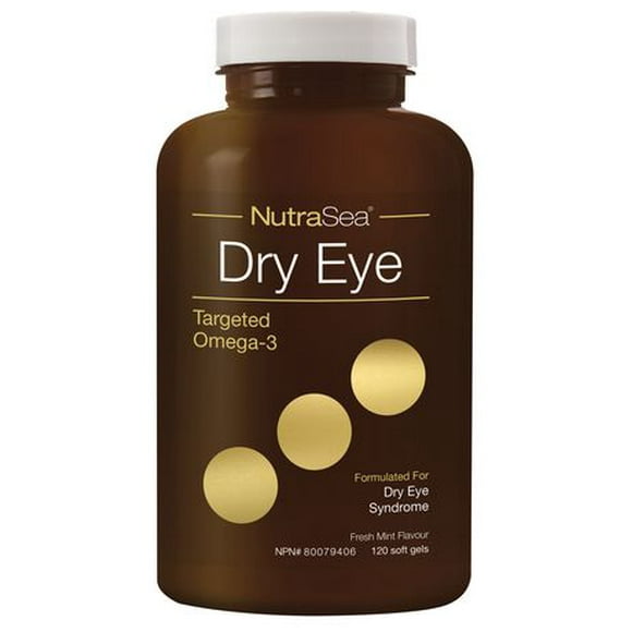 NutraSea Dry Eye Targeted Omega-3, Fresh Mint, 120 count