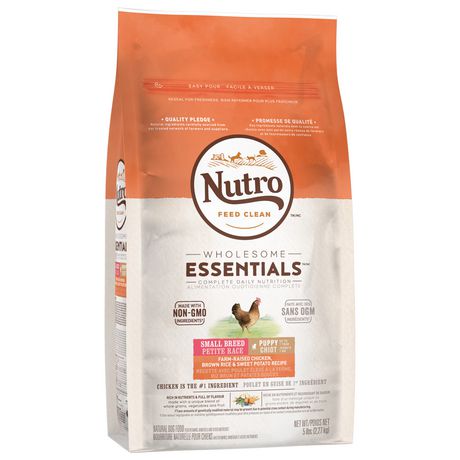 Nutro Wholesome Essentials Small Breed Puppy Farm-Raised Chicken, Brown ...