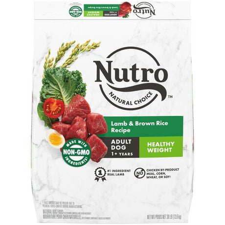 Nutro Natural Choice Healthy Weight Adult Lamb & Rice Dry Dog Food, 13.6kg