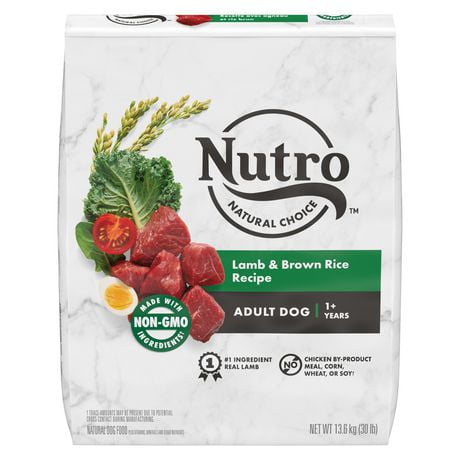 Nourriture sèche pour chiens adultes Nutro Natural Choice Recette avec agneau et riz brun 2,72-13161kg