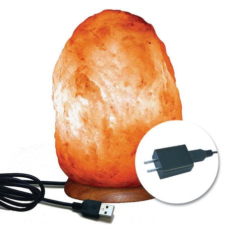 Mountain Gold lampe de sel avec adaptateur USB – rose