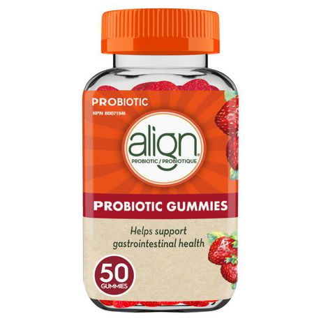 Align Probiotic Gummies, Strawberry Flavour, 50CT