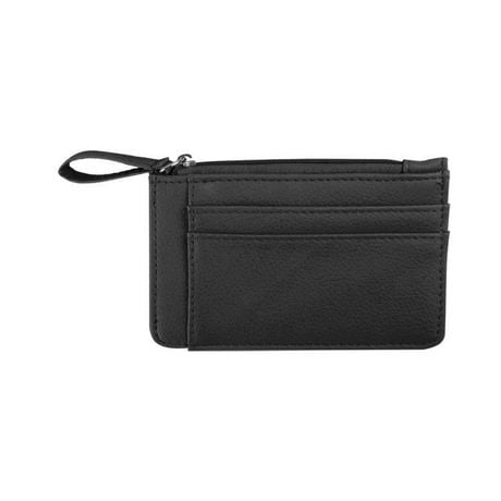 AMF Anna Martina Franco Women's Top Zip Coin-Card Organizer Wallet ...