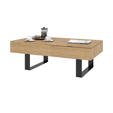Bestar Lyra 44w Lift Top Coffee Table, Small Space Coffee Table Canada