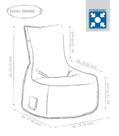 Sitting Point Swing Brava Bean Bag Chair | Walmart Canada