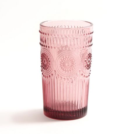 The Pioneer Woman 16-Ounce Emboss Glass Tumblers | Walmart ...