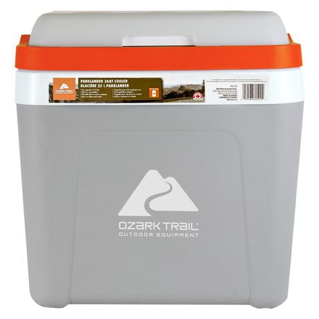 Ozark Trail Parklander 25L (26qt) Hard Sided Portable Ice Chest Cooler, 32-can capacity