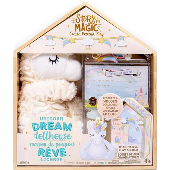 Story Magic Unicorn Dream Dollhouse, Includes plush friend!