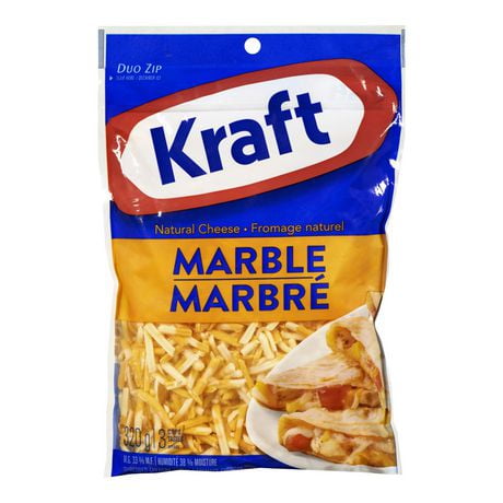 Kraft Shredded Marble Cheddar Natural Cheese | Walmart Canada