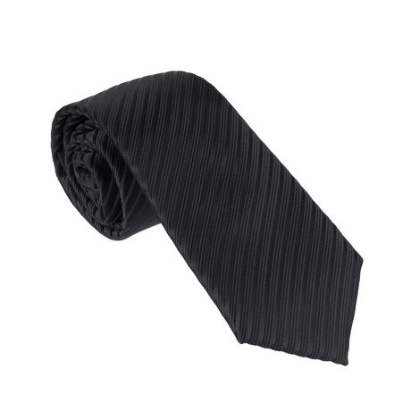 George Men’s Textured Solid Skinny Black Tie | Walmart Canada