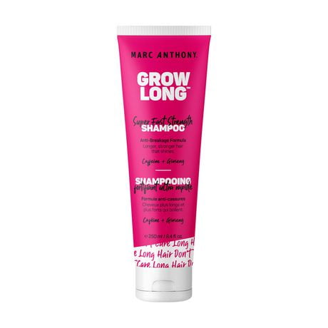 Marc Anthony Grow Long Super Fast Strength Sulfate Free Shampoo with Caffeine & Ginseng, 250 mL