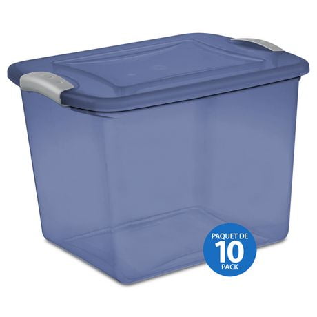 Sterilite 26L Latch Box- Dk Blue- 10 Pk | Walmart Canada