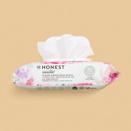 The Honest Company Wipes, 72 CT-Rose Blossom | Walmart Canada