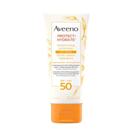 Écran solaire hydratant Aveeno Protect & Hydrate FPS 50, 88 ml 88 ml