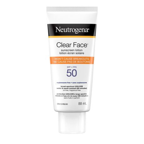 Neutrogena Clear Face Sunscreen SPF 50 88 mL, 88 mL