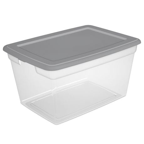 Sterilite 55 L Storage Box Titanium | Walmart Canada