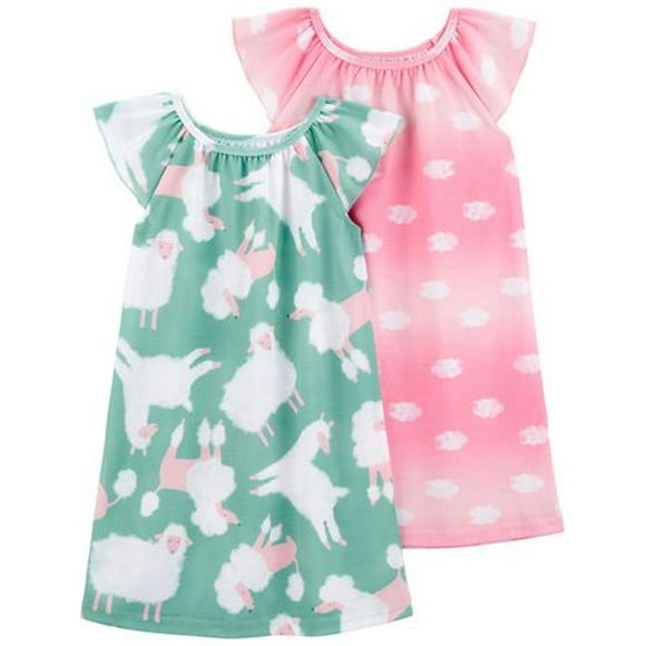 Carter's Child of Mine Robe de pyjama pour bébés et petites filles, 6/9 mois-5 ans 6 Mois-5T