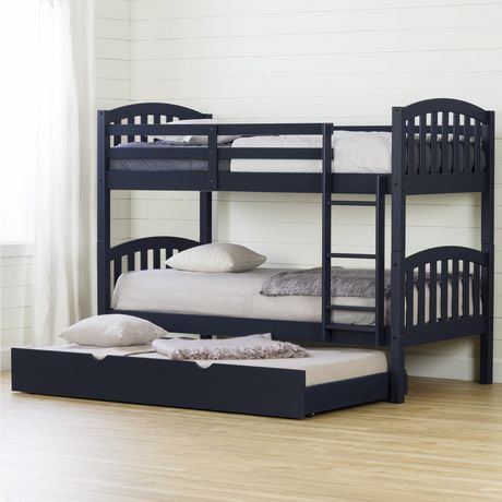 South Shore Ulysses Bunk Beds with Trundle Blue