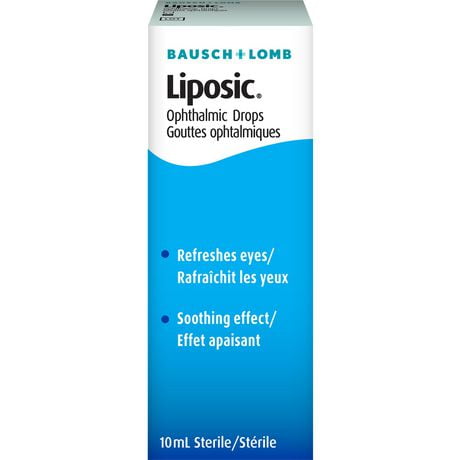 Bausch & Lomb Liposic Ophthalmic Drops, 10 mL