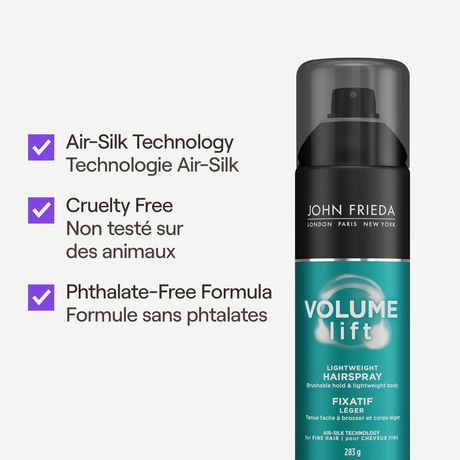 John Frieda Volume Lift Lightweight Hairspray | Walmart Canada