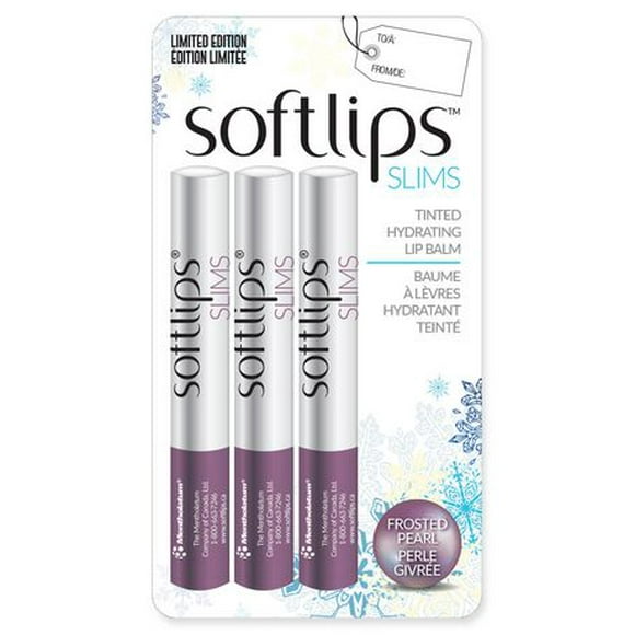 Softlips Slims Frosted Pearl 3 Pack Lip Balm