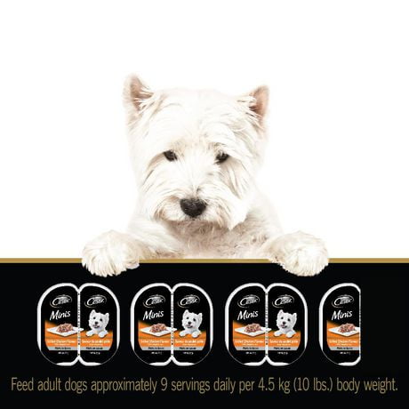 Cesar Minis Wet Dog Food Filets in Gravy, Grilled Chicken Flavour With