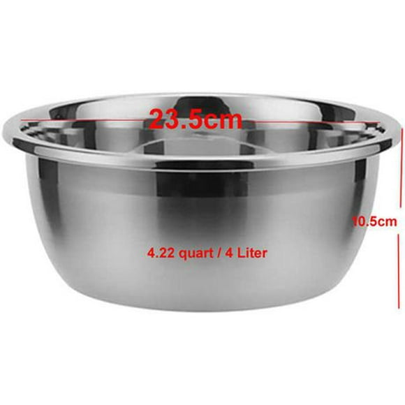 SUNWEALTH 24 cm Stainless Steel Mixing Bowl (1 piece)