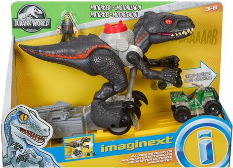 imaginext walking indoraptor gift set