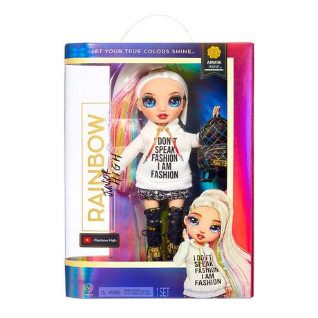 Rainbow High Jr High Amaya Raine- 9-inch RAINBOW Fashion Doll | Walmart ...