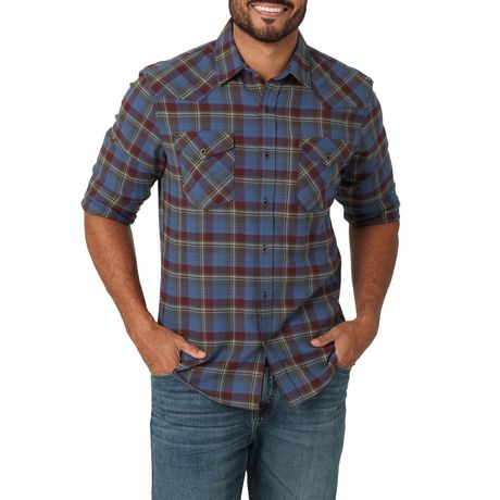 Wrangler Long Sleeve Flannel Shirt | Walmart Canada
