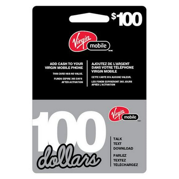 $100 Virgin Mobile Card