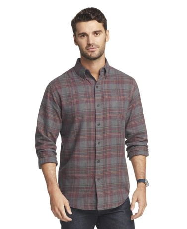 Long Sleeve Flannel Plaid Shirt | Walmart Canada