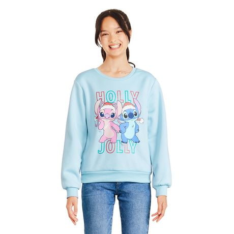 Disney Girls' Stitch Light Up Fleece Popover, Sizes XS-XL