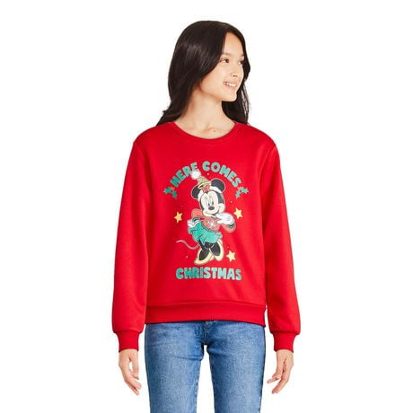 Disney Girls' Minnie Mouse Light Up Fleece Popover, Sizes XS-XL