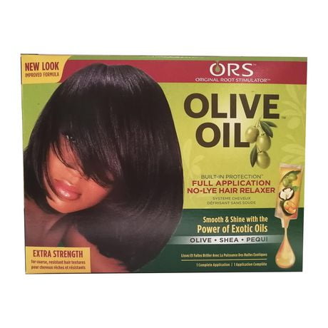 ORS Olive Oil built-in Protection No-Lye Hair Relaxer Extra, For Resistant Hair Textures