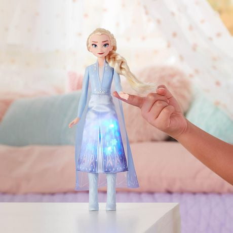 elsa doll light up dress